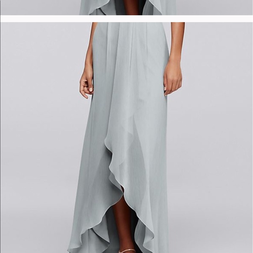 šStaplesās Davidās bridal high low gown mystic - Picture 3 of 7